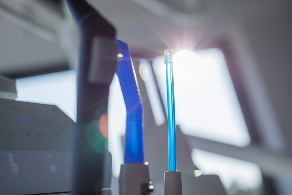 Behandlungszimmer der Zahnarztpraxis Dr. Jan Schürmans in Bad Salzuflen.